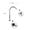 Cascata em Aço Inox Modelo Mini Bico de Pato