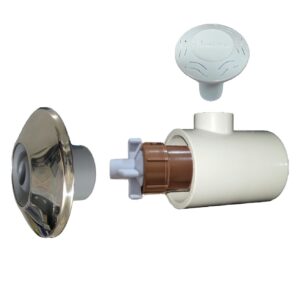 Dispositivo de Hidromassagem Acabamento Inox com Prolongador